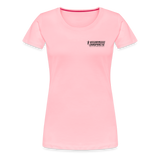 Women’s Premium T-Shirt Black Flag - pink