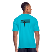 Men’s Moisture Wicking Performance T-Shirt - turquoise