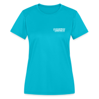 Women's Moisture Wicking Performance T-Shirt - turquoise