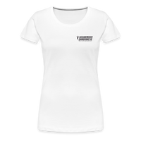 Women’s Premium T-Shirt Black Flag - white