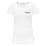 Women’s Premium T-Shirt Black Flag - white