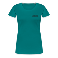 Women’s Premium T-Shirt Black Flag - teal