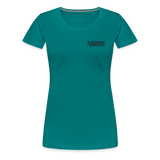 Women’s Premium T-Shirt Black Flag - teal