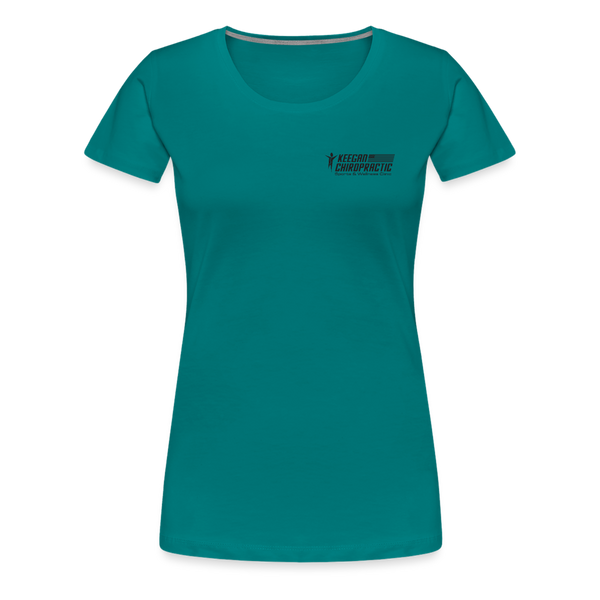 Women’s Premium T-Shirt Black Flag - teal