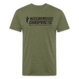 Fitted Cotton/Poly T-Shirt by Next Level - heather military green