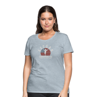 KC FLag Women’s Premium T-Shirt - heather ice blue