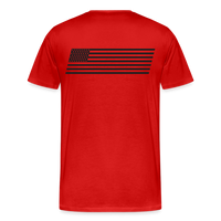 Men's Premium T-Shirt Black Flag - red