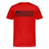 Men's Premium T-Shirt Black Flag - red