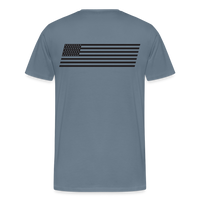 Men's Premium T-Shirt Black Flag - steel blue