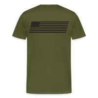 Men's Premium T-Shirt Black Flag - olive green