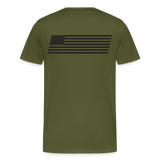 Men's Premium T-Shirt Black Flag - olive green