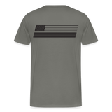 Men's Premium T-Shirt Black Flag - asphalt gray