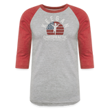 Baseball T-Shirt - heather gray/red