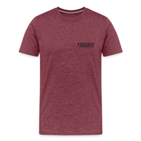 Men's Premium T-Shirt Black Flag - heather burgundy