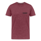 Men's Premium T-Shirt Black Flag - heather burgundy