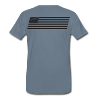Men's Premium T-Shirt Black Flag - steel blue