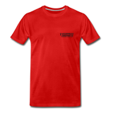 Men's Premium T-Shirt Black Flag - red