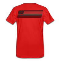 Men's Premium T-Shirt Black Flag - red
