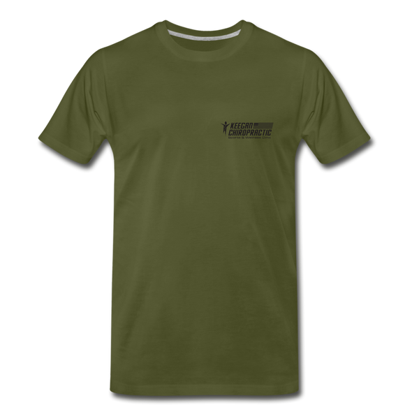Men's Premium T-Shirt Black Flag - olive green