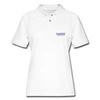 Women's Pique Polo Shirt - white
