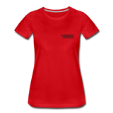 Women’s Premium T-Shirt Black Flag - red