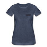 Women’s Premium T-Shirt Black Flag - heather blue