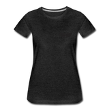Women’s Premium T-Shirt Black Flag - charcoal grey